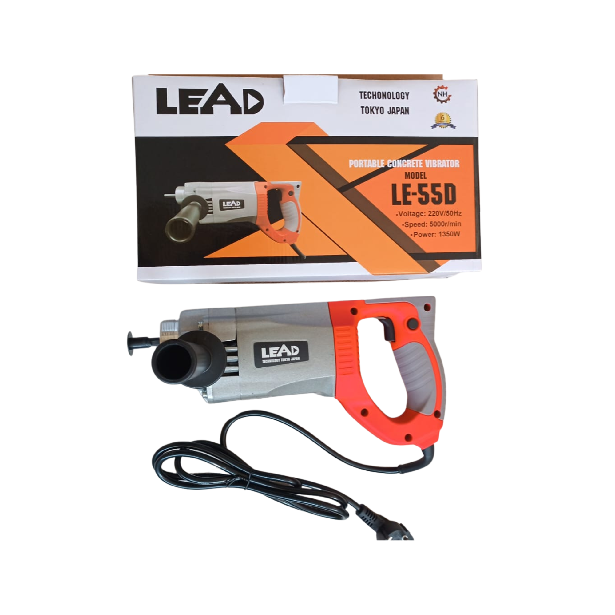 LEAD model LE-55D Portable Concrete Vibrator